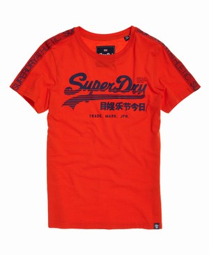 Superdry Vintage Logo Linear Sport Női Pólók Rózsaszín | LWQPR9852